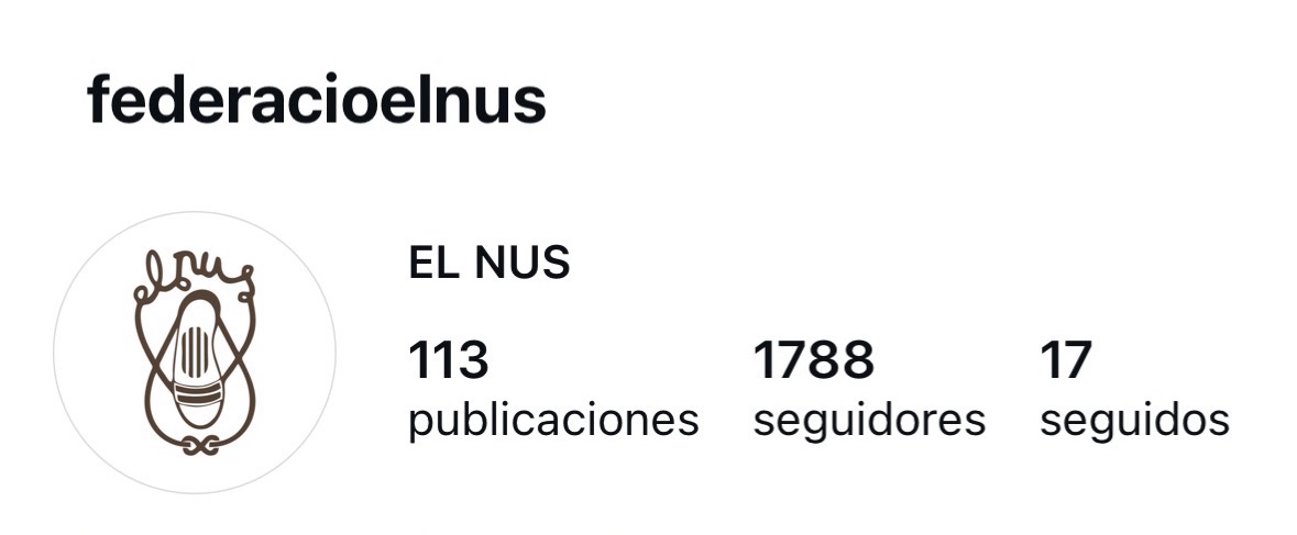 Perfil d'Instagram de la Federació El Nus